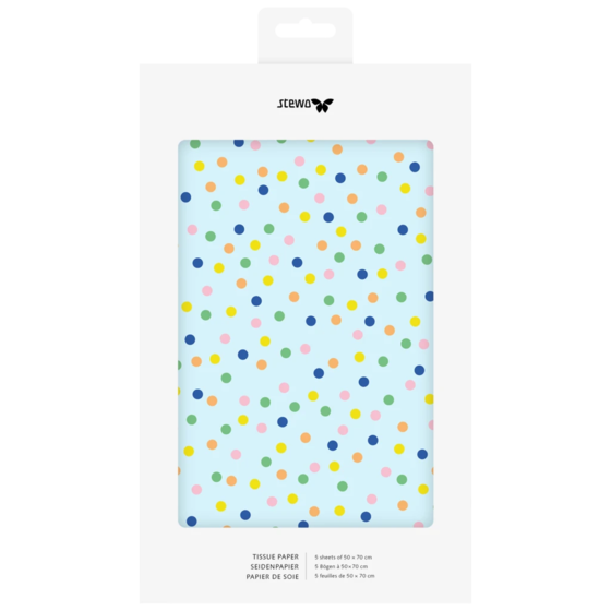Tissue Paper “Clark” | 50×70 cm, 30 gsm, mint, 5 piece(s)