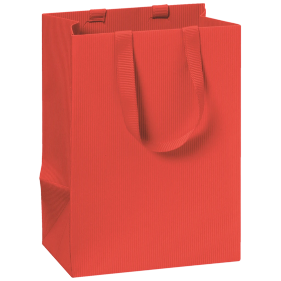 Geschenktasche One Colour | 10×14×8 cm, 250 g/m², rot