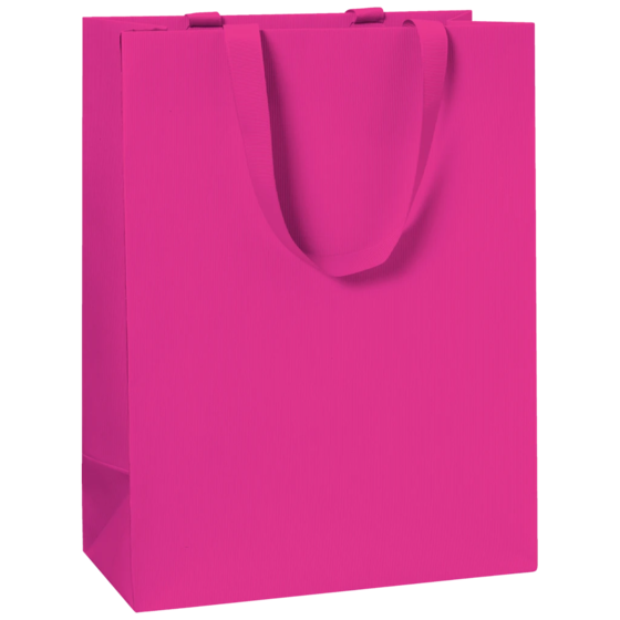 Geschenktasche One Colour | 23×30×13 cm, 250 g/m², pink