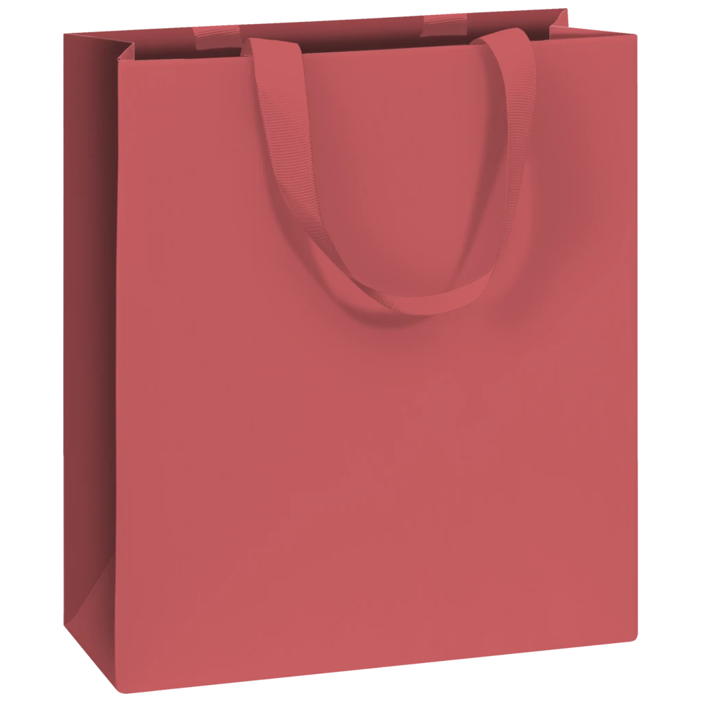 Geschenktasche „Uni Pure“ | 18×21×8 cm, 250 g/m², bordeaux