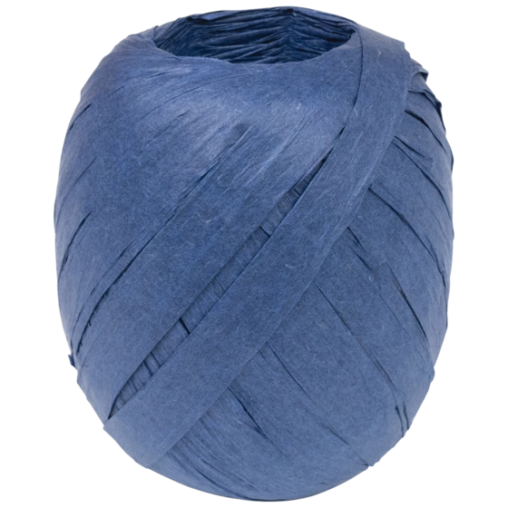 Geschenkband | Papier, 7 mm × 30 m, dunkelblau