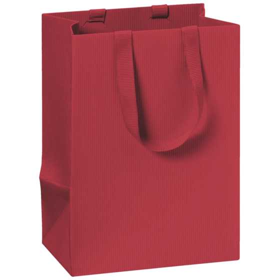 Geschenktasche One Colour | 10×14×8 cm, 250 g/m², dunkelrot