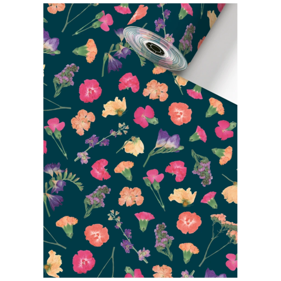 Geschenkpapier Sécaré-Rolle „Maila“ | 50 cm × 150 m, 80 g/m², petrol