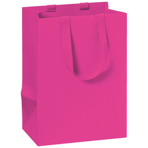 Geschenktasche One Colour | 10×14×8 cm, 250 g/m², pink