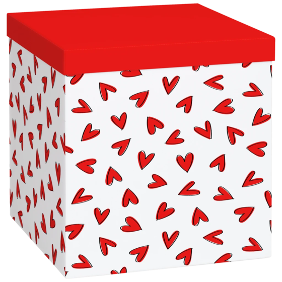 Gift Box “Riley” | 23×24×23 cm, 120 gsm, red