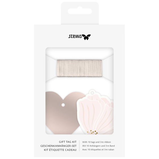 Set d'étiquettes-cadeaux « Hether » | rose clair
