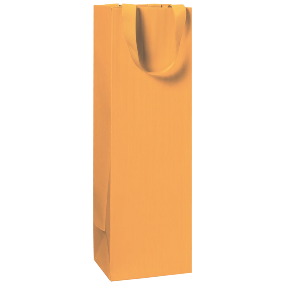 Flaschentasche One Colour | 11×36×10,5 cm, 250 g/m², dunkelorange
