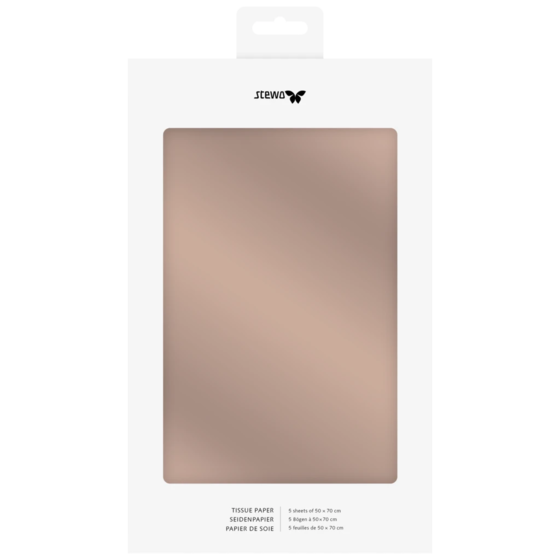 Tissue Paper “Uni Pearl” | 50×70 cm, 30 gsm, beige, 5 piece(s)