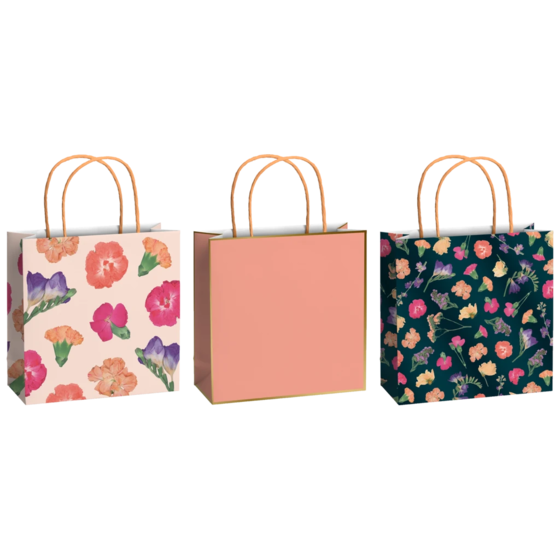 Geschenktaschen-Set „Maila“ | 20×20×8 cm, 200 g/m²