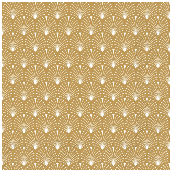 Servietten „Arion“ | 33×33 cm, gold, 20 Stück