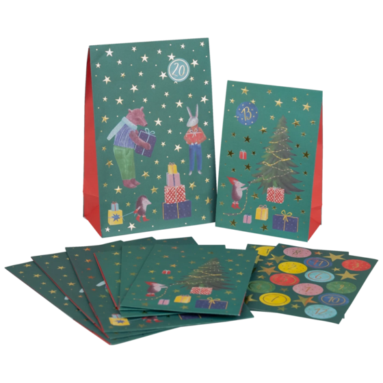 Adventskalender „Melin“ | dunkelgrün