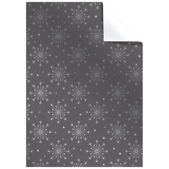 Geschenkpapier-Bogen „Nieve“ | 50×70 cm, 76 g/m², grau