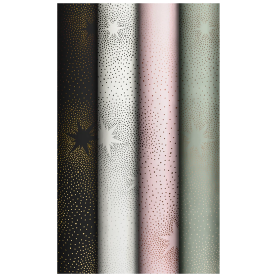 Geschenkpapier „Endless Stars“ | 70 cm × 1,5 m, 75 g/m², sortiert