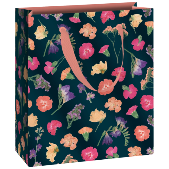 Geschenktasche „Maila“ | 18×21×8 cm, 250 g/m², petrol