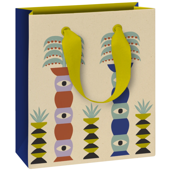 Geschenktasche „Shani“ | 18×21×8 cm, 250 g/m², hellbraun