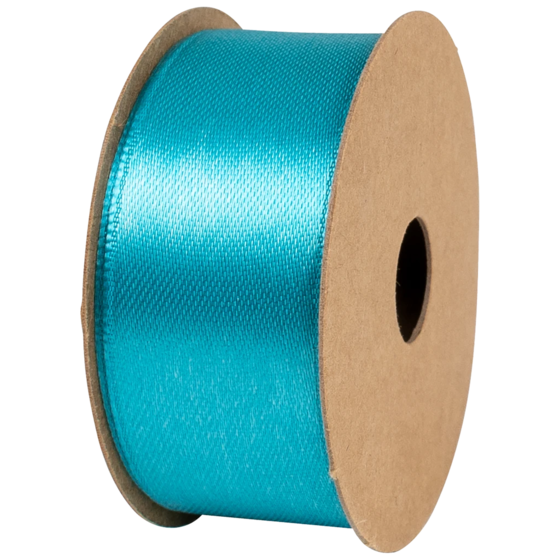 Geschenkband | Satin Polyester, 25 mm × 4 m, türkis