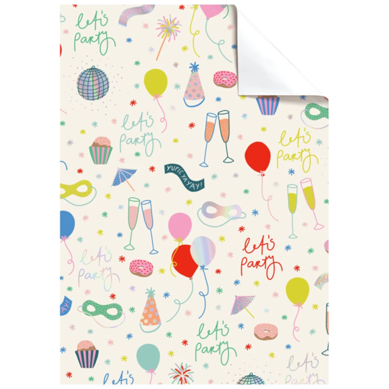 Feuille de papier cadeau « Sasha » | 50×70 cm, 70 g/m², beige