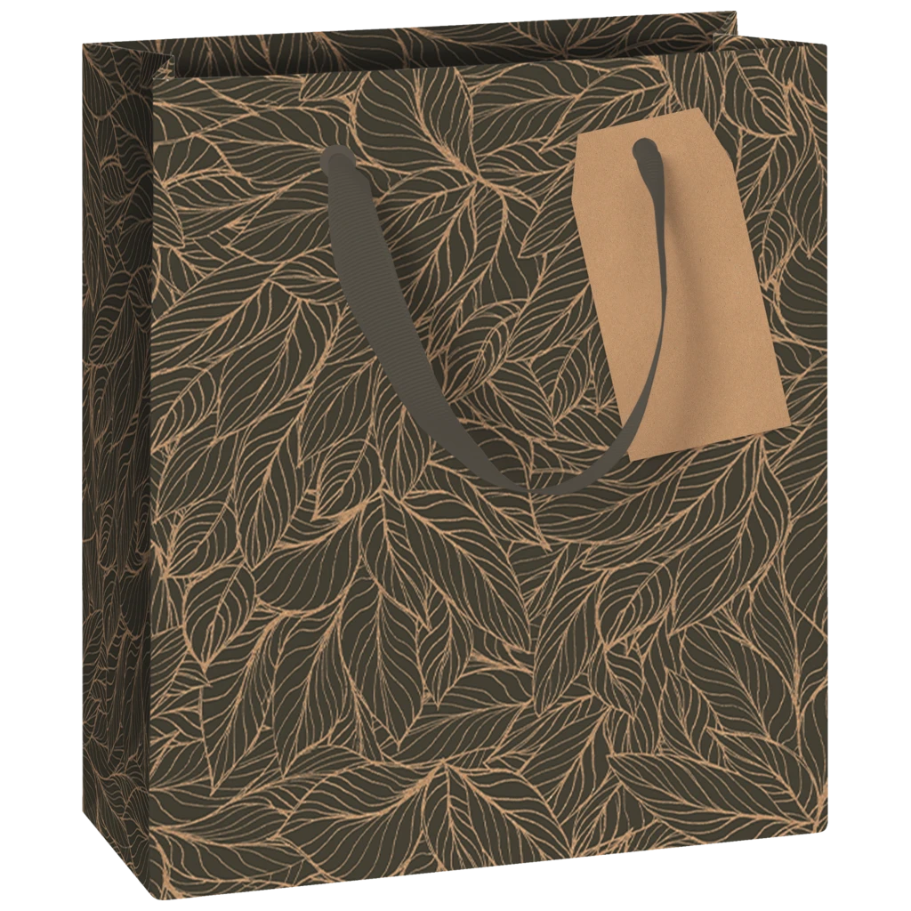 Geschenktasche „Naha“ | 18×21×8 cm, 250 g/m², dunkelgrau