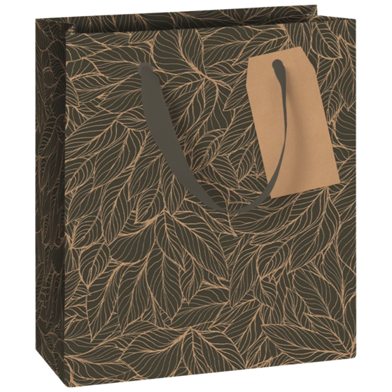 Geschenktasche „Naha“ | 18×21×8 cm, 250 g/m², dunkelgrau