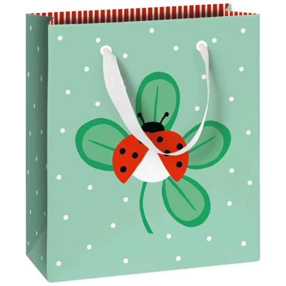Geschenktasche „Adela“ | 18×21×8 cm, 250 g/m², grün
