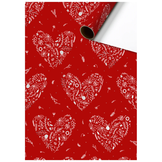 Geschenkpapier „Eldana“ | 70 cm × 1,5 m, 76 g/m², rot