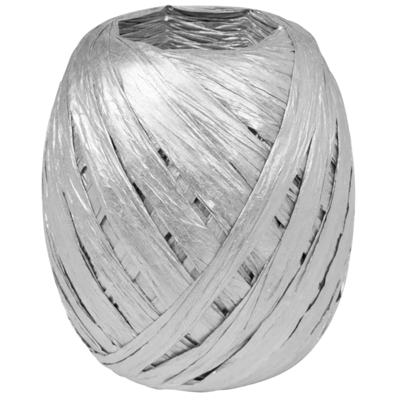 Geschenkband | Papier, 7 mm × 30 m, silber