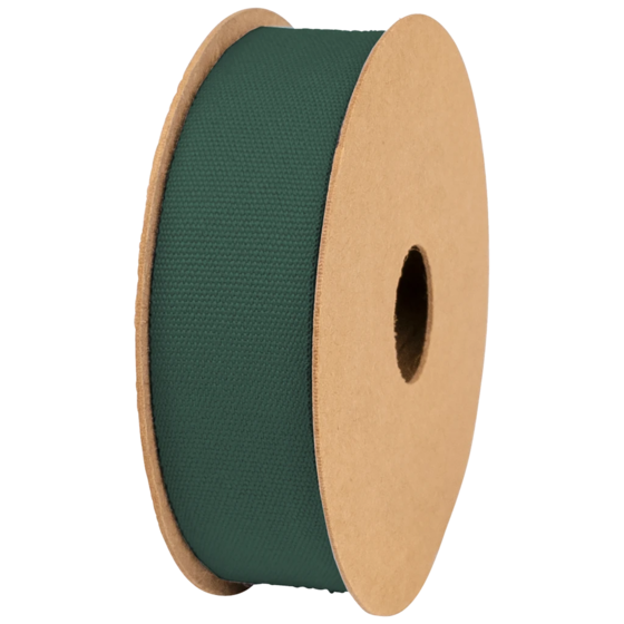 Geschenkband | Baumwolle, 16 mm × 3 m, dunkelgrün
