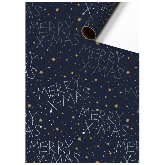 Geschenkpapier „Staila“ | 70 cm × 1,5 m, 76 g/m², dunkelblau