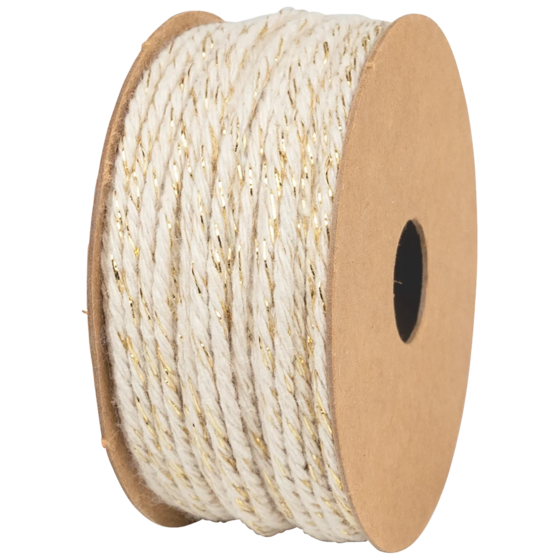 Geschenkband | Baumwolle, 2 mm × 10 m, beige