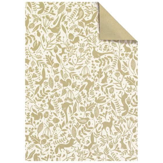 Geschenkpapier-Bogen „Ember“ | 100×70 cm, 80 g/m², weiß