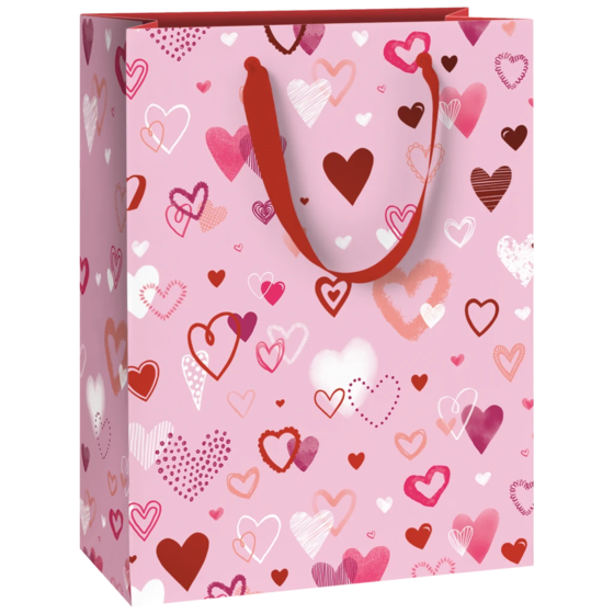 Geschenktasche „Amaia“ | 23×30×13 cm, 230 g/m², rosa