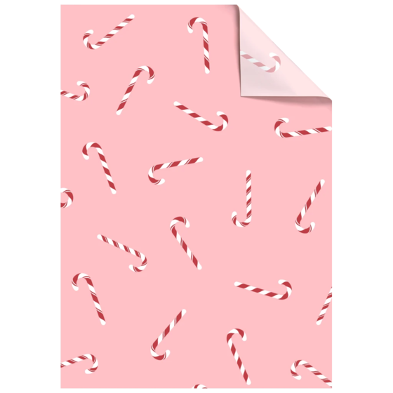 Seidenpapier „Candy Cane“ | 50×70 cm, 30 g/m², pink, 5 Stück