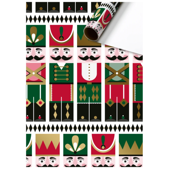 Geschenkpapier „Robert“ | 70 cm × 2 m, weiß