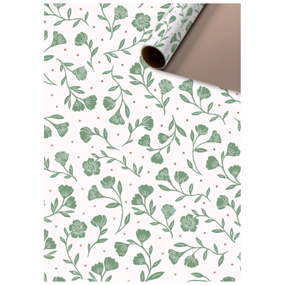 Geschenkpapier „Olena“ | 70 cm × 2 m, 70 g/m², weiß