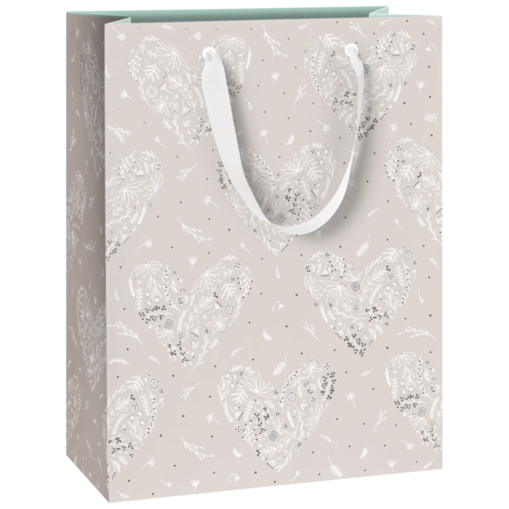 Geschenktasche „Eldana“ | 23×30×13 cm, 250 g/m², pearl