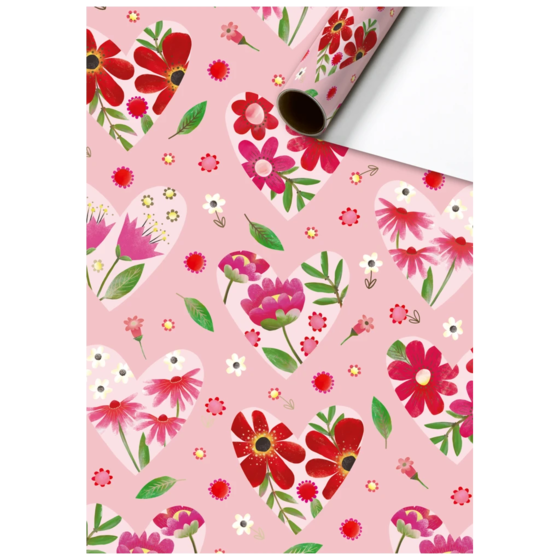 Papier cadeau « Adina » | 70 cm × 2 m, 80 g/m², rose vif