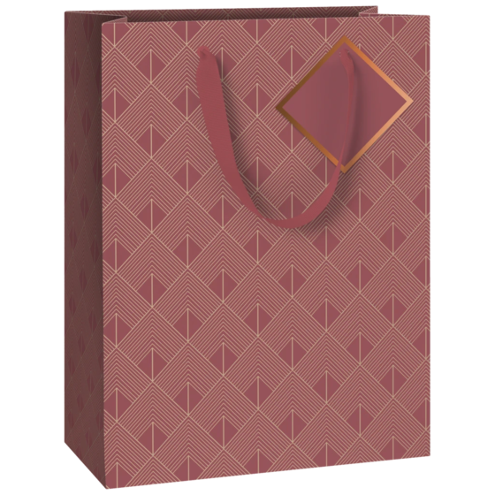 Geschenktasche „Oreste“ | 23×30×13 cm, 230 g/m², bordeaux