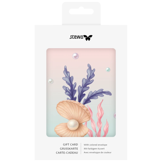 Carte de vœux « Sereia » avec enveloppe assortie | coloré