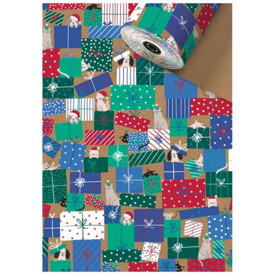 Geschenkpapier „Taly“ | 70 cm × 250 m, 60 g/m², mehrfarbig