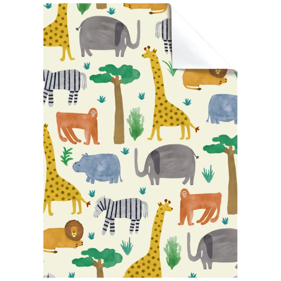 Geschenkpapier-Bogen „Timba“ | 50×70 cm, 80 g/m², beige