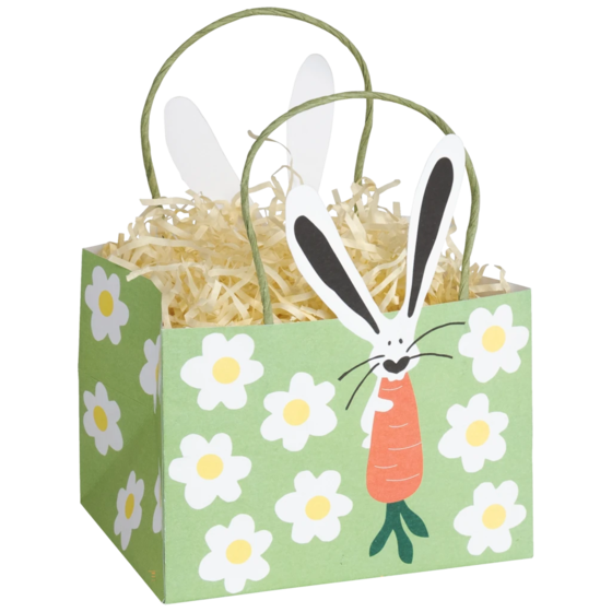 Geschenktasche „Lotti“ | 14×13×18 cm, 250 g/m², hellgrün