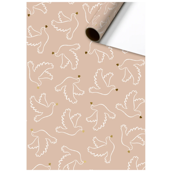 Geschenkpapier „Ditte“ | 70 cm × 2 m, 80 g/m², pfirsich