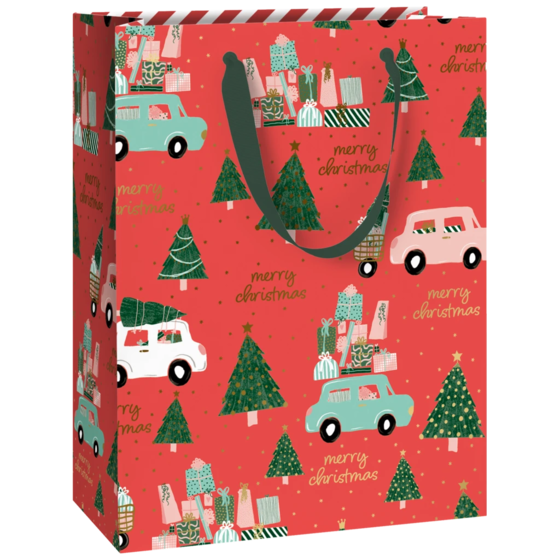 Geschenktasche „Anette“ | 23×30×13 cm, 250 g/m², rot