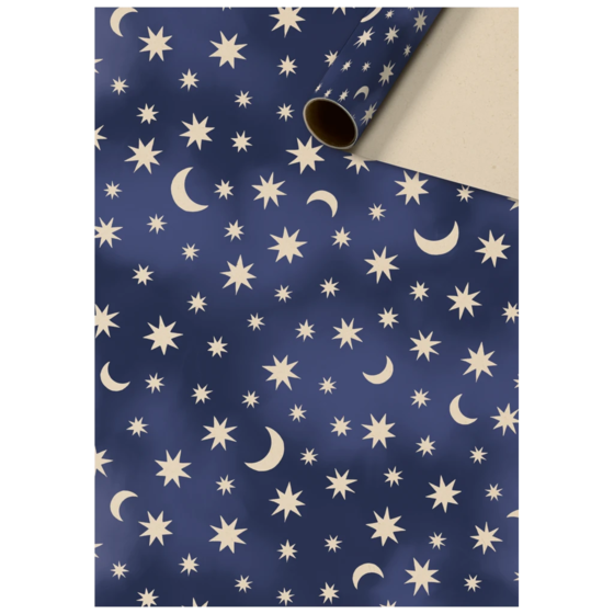 Geschenkpapier „Numa“ | 70 cm × 2 m, 70 g/m², dunkelblau