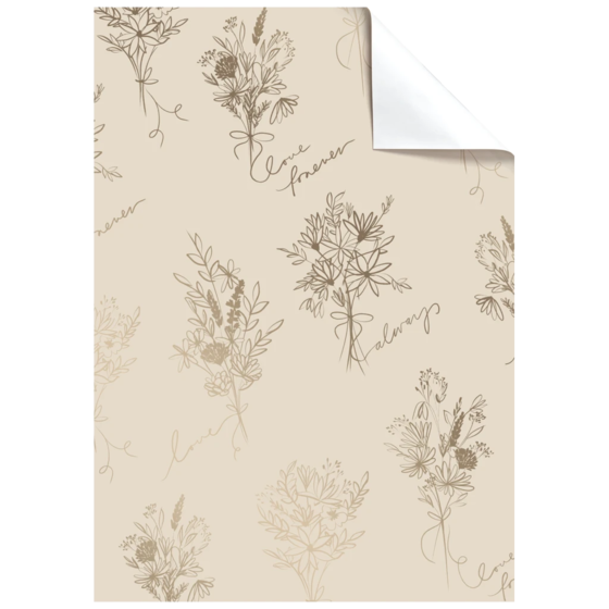 Geschenkpapier-Bogen „Kaleo“ | 100×70 cm, 76 g/m², beige