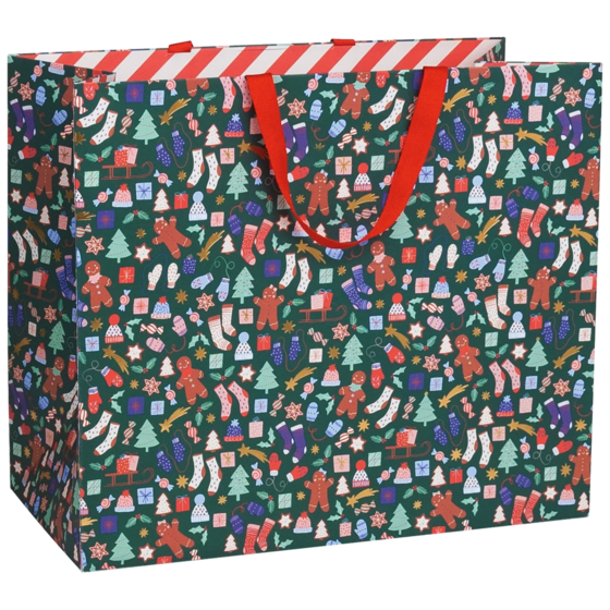 Geschenktasche „Marioka“ | 45×38×22 cm, 250 g/m², dunkelgrün