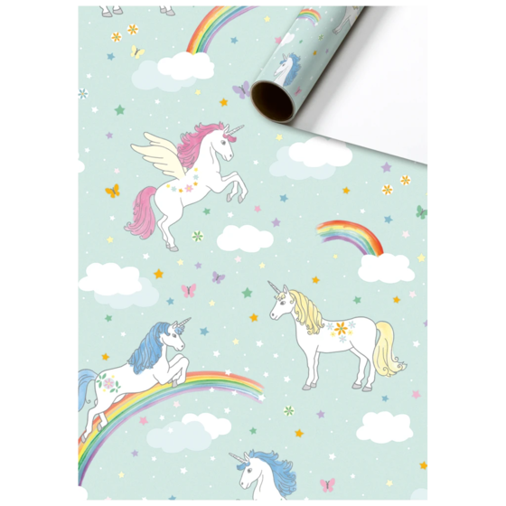 Geschenkpapier „Melody“ | 70 cm × 2 m, 80 g/m², hellblau