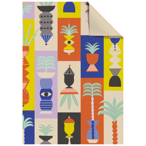 Geschenkpapier-Bogen „Shani“ | 100×70 cm, 70 g/m², mehrfarbig