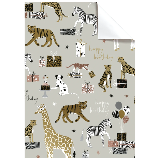 Feuille de papier cadeau « Valentino » | 50×70 cm, 70 g/m², beige