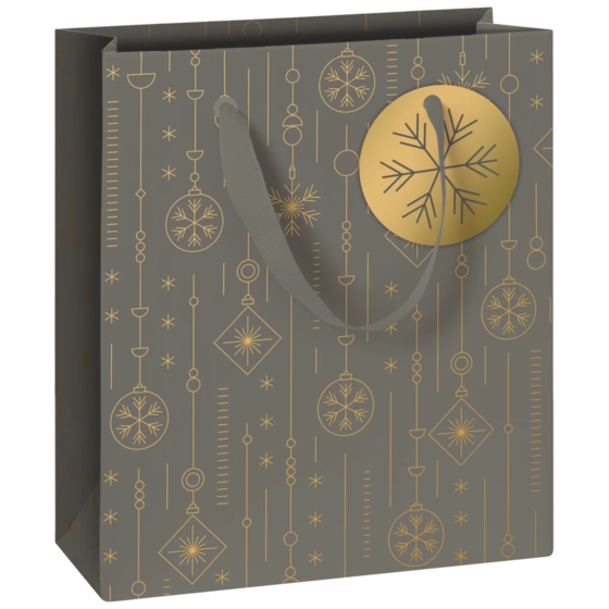 Geschenktasche „Apollo“ | 18×21×8 cm, 250 g/m², dunkelgrau